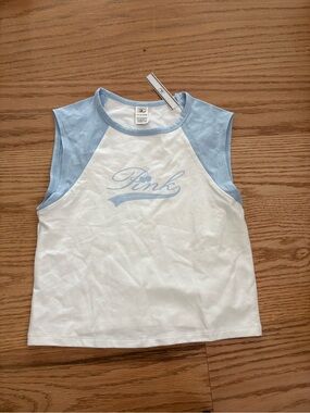 Frankie’s bikinis x pink tank top